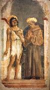 DOMENICO VENEZIANO St John the Baptist and St Francis sdn oil